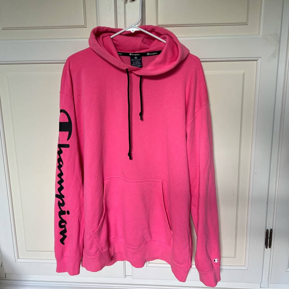 Champion hot pink hoodie (limited edition)
